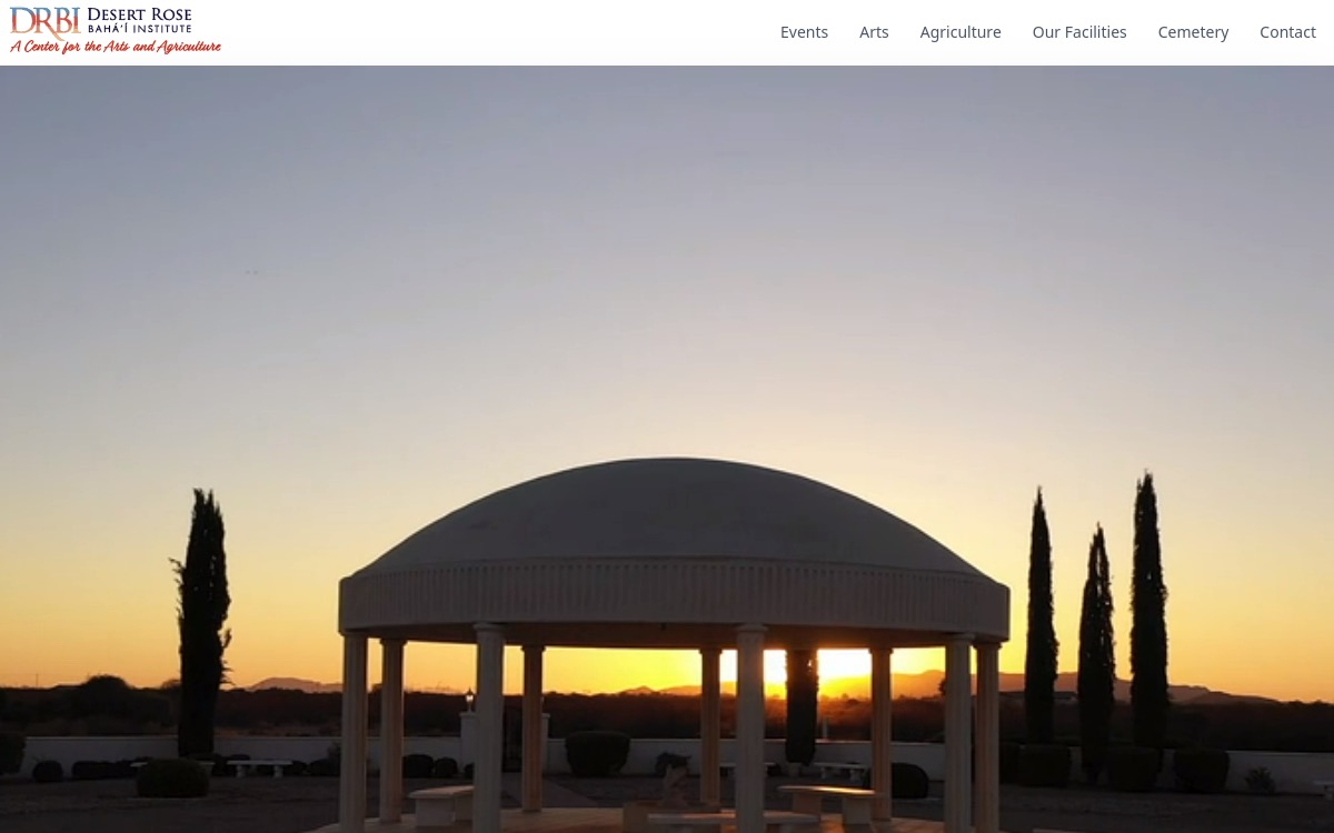 Screenshot of Desert Rose Baha’i Institute